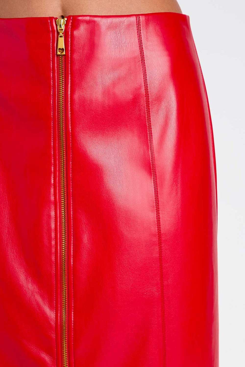 Twinset - gonna lunga effetto pelle 252li2ecc 12532 red carpet