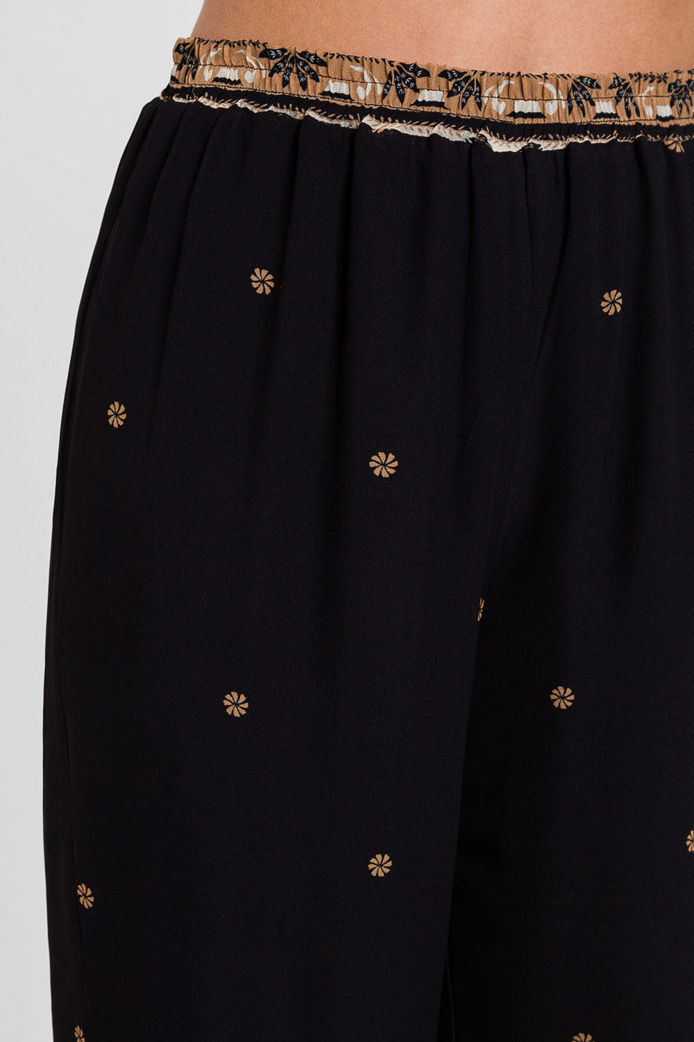 TwinSet - Pantalone palazzo stampa foulard