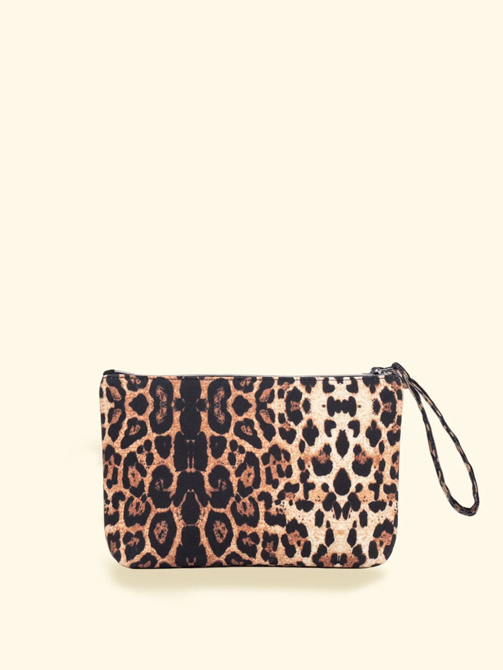 Donna Mini Pochette FK Tessuto Animalier Leopardato