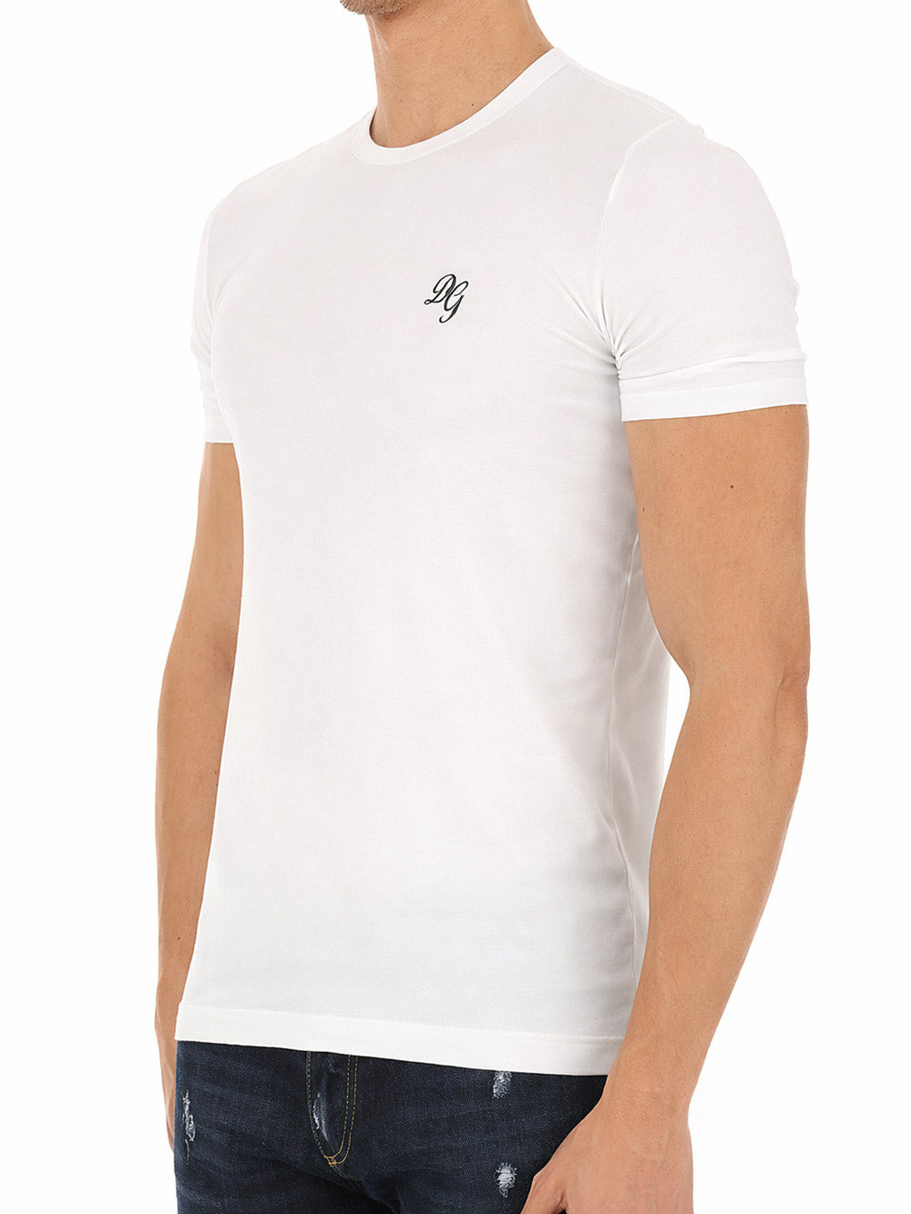 Dolce&Gabbana - T-shirt Girocollo jersey cotone bielastico