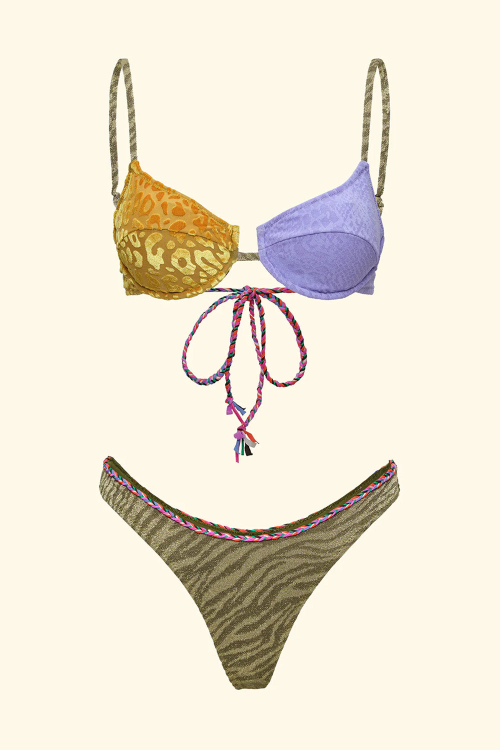 EffeK - Bikini Ferretto con slip americano fisso