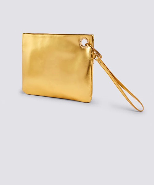 Pochette laminata con logo aw416abpula 101la gold
