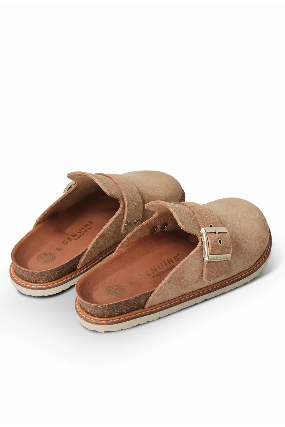 Genuins - sandalo izar velour g105577 mandorla