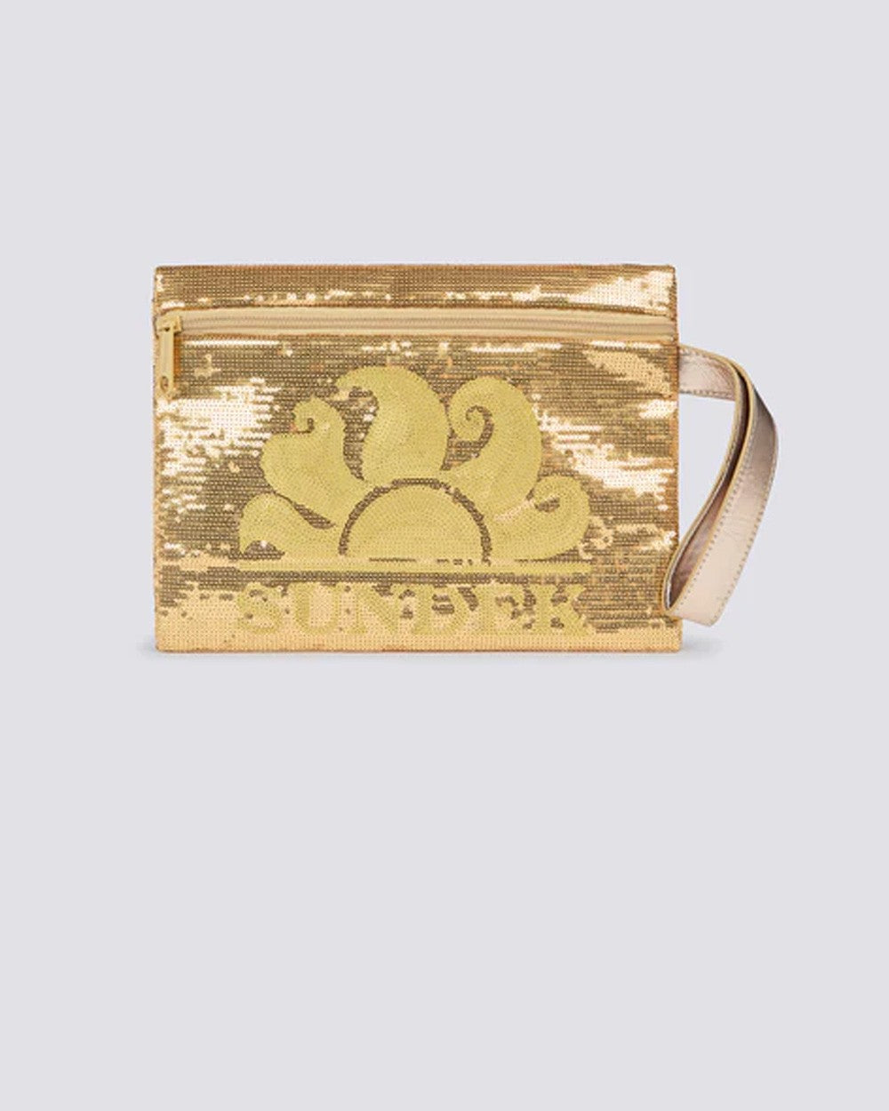 Cher - pochette con paillettes gold aw912abpa400 10101