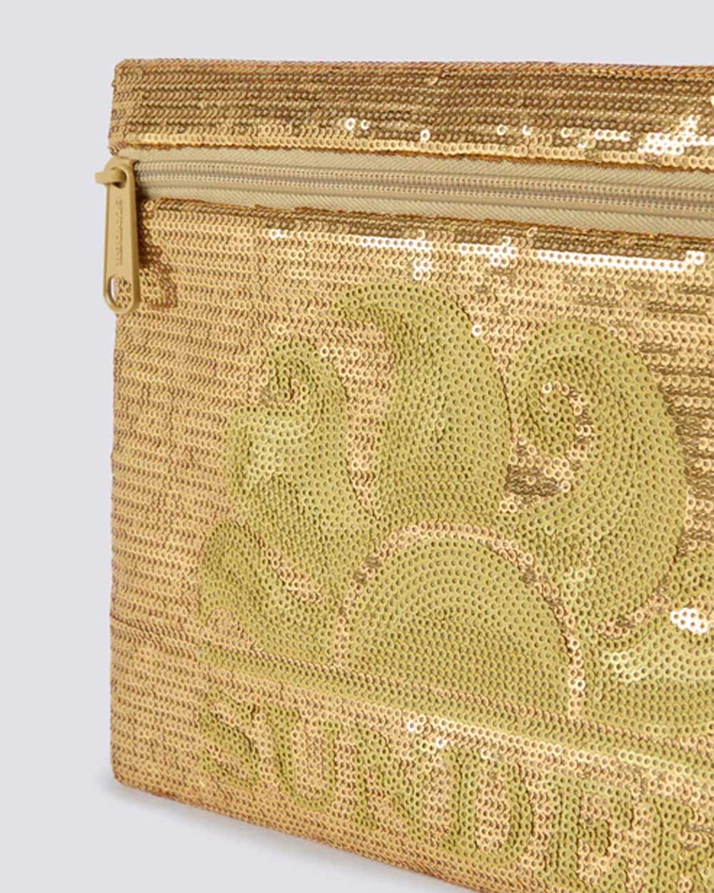 Cher - pochette con paillettes gold aw912abpa400 10101