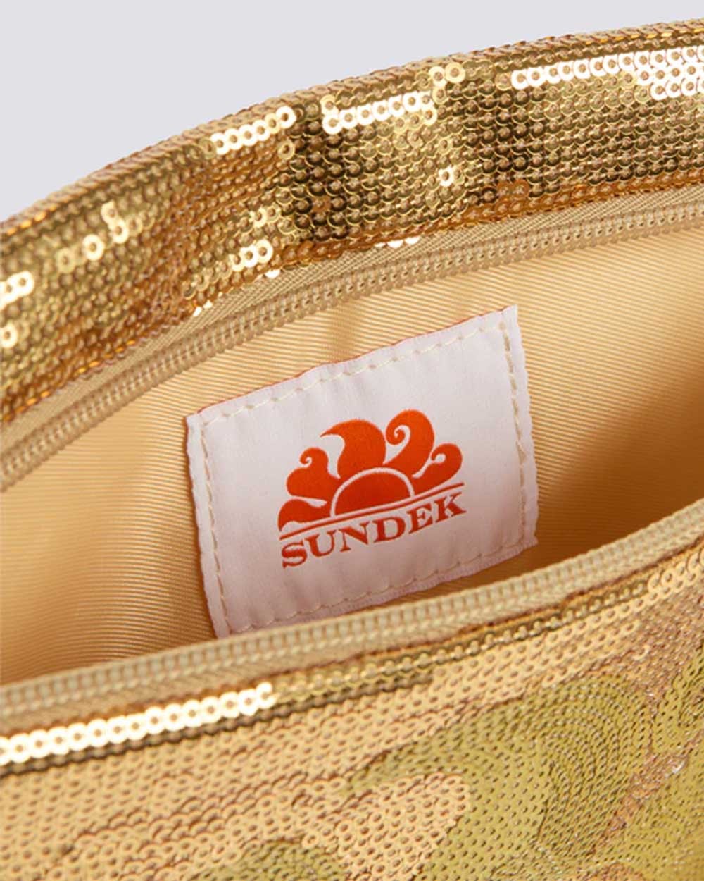 Cher - pochette con paillettes gold aw912abpa400 10101