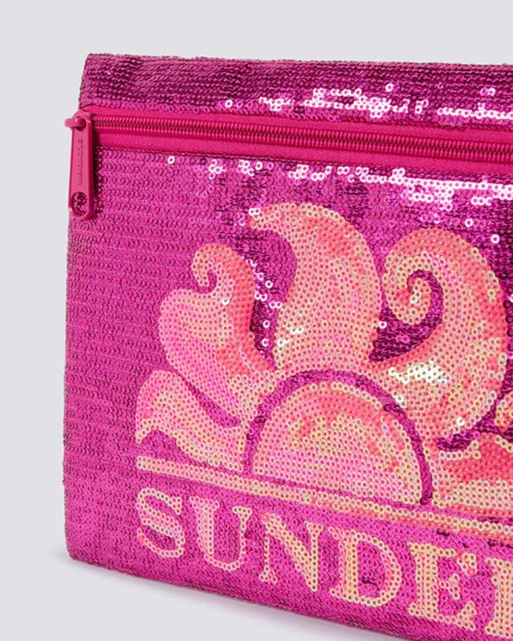 Cher - pochette con paillettes shocking pink aw912abpa400 86701