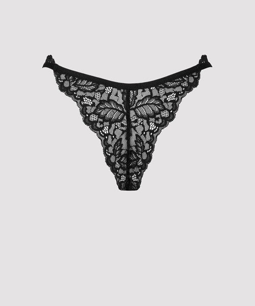 Obsessive lingerie - bellastia sexy perizoma nero in pizzo 3847