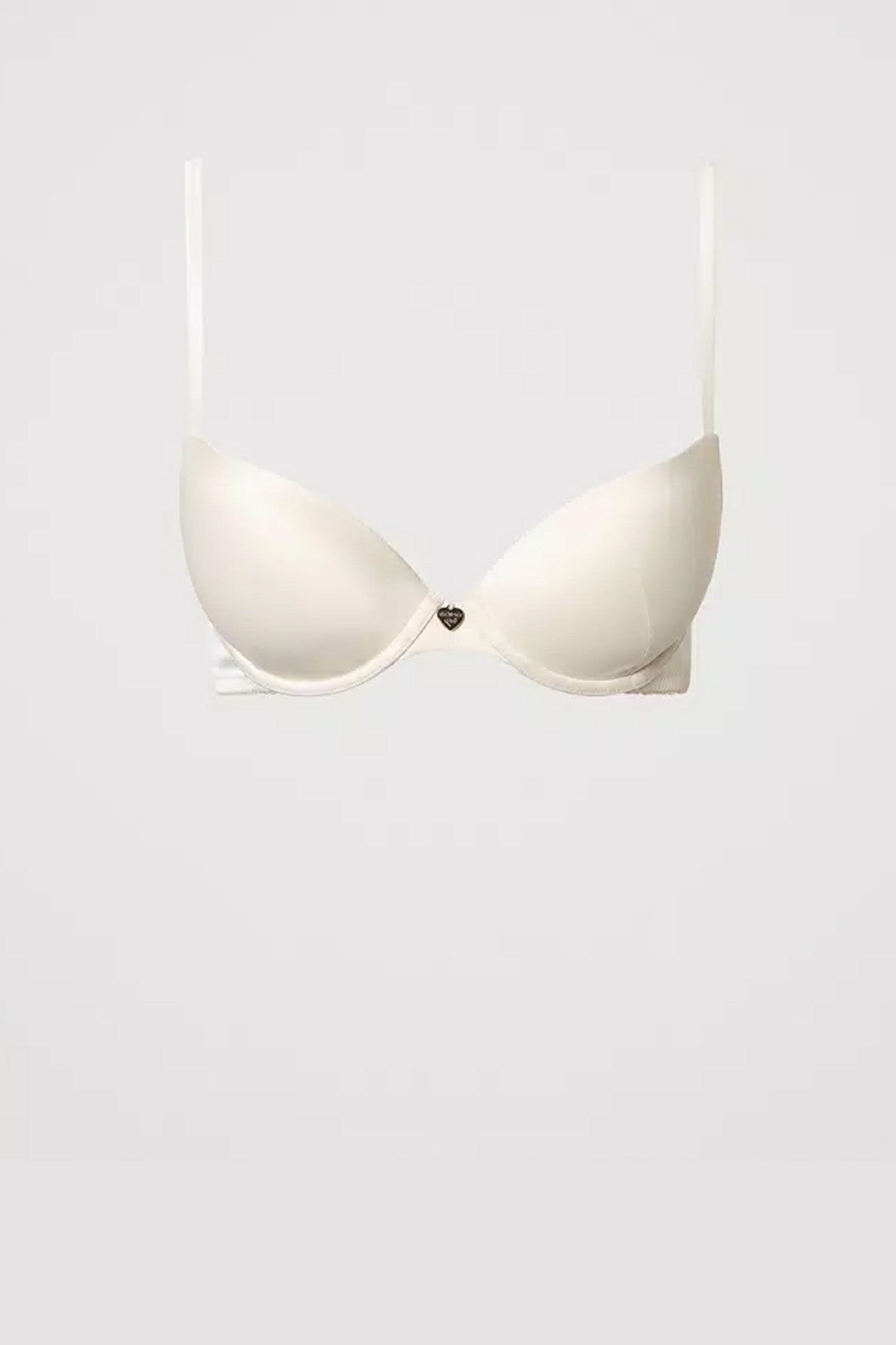 Twinset - reggiseno push-up in raso antique white 241ll6e44 00245