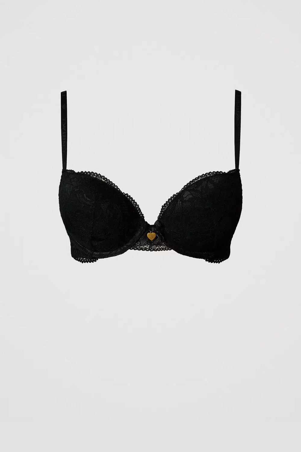 Twinset - reggiseno push-up in pizzo nero 242ll6e44 00006