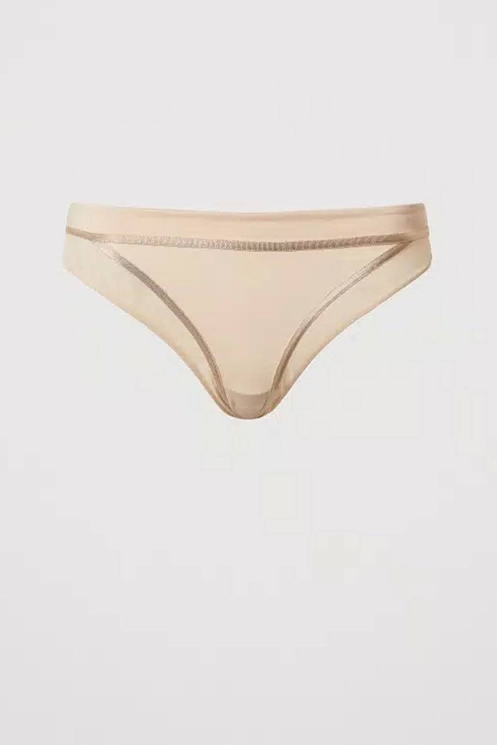 Slip brasiliana in tulle 251ll6b77 11044 beige