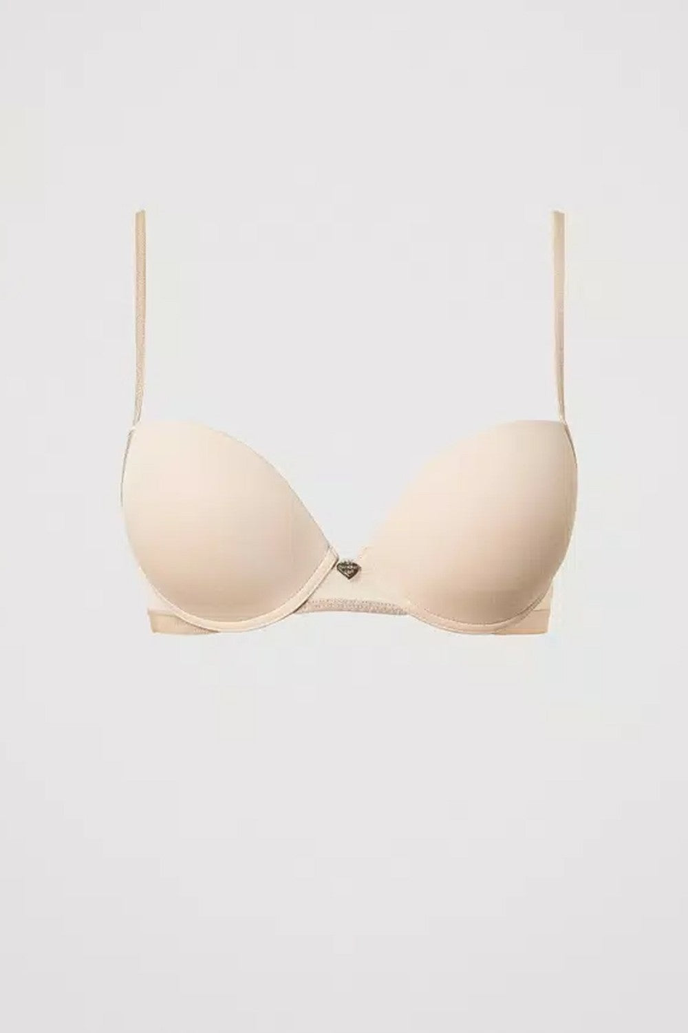 Reggiseno push-up con tulle 251ll6b44 11044 beige