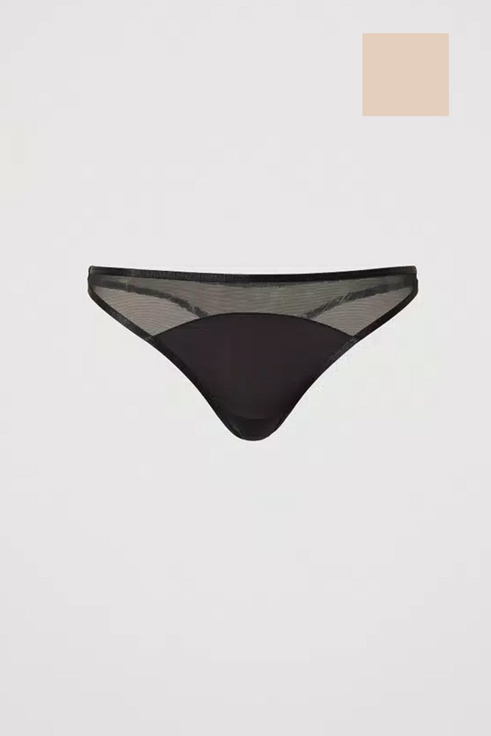 Slip perizoma con tulle 251ll6b88 11044 beige