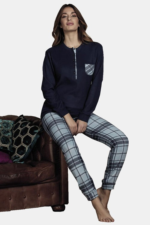 Manam - pigiama punto milano 20981 navy
