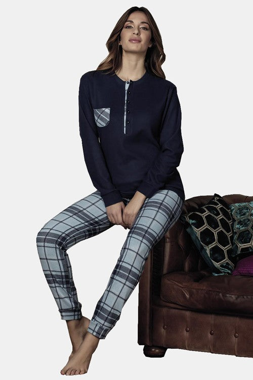 Manam - pigiama punto milano 20981 navy