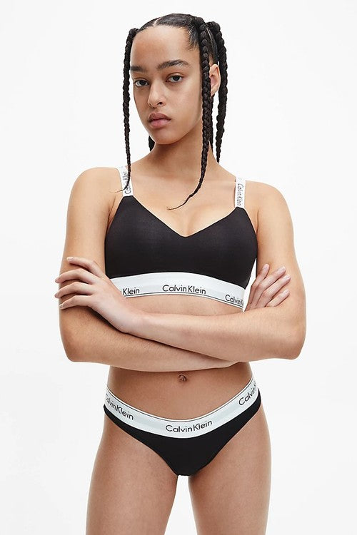 Ck - slip brasiliano modern cotton 000qf5981e-ub1 nero