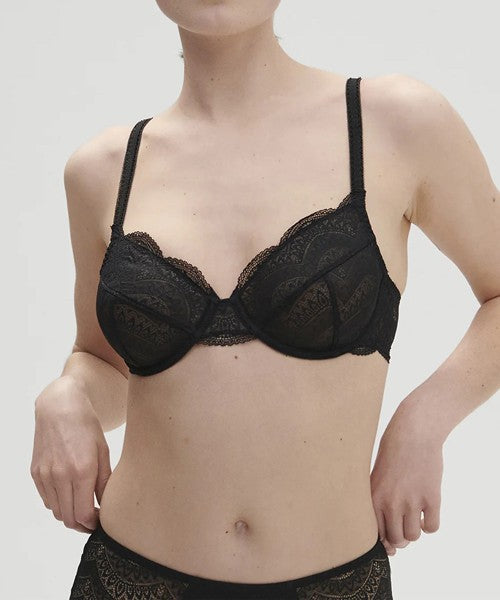 Simone perele - reggiseno con ferretto scoll. prof. karma 12v310 015 nero