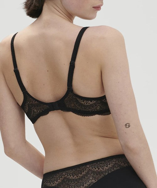 Simone perele - reggiseno con ferretto scoll. prof. karma 12v310 015 nero