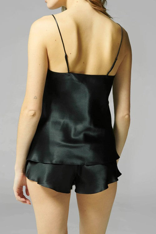 Simone perele - top in seta 15b900 015 nero