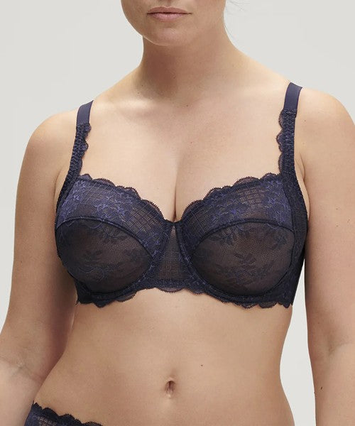 Simone perele -  reggiseno ferretto scollato reve - 12z313 596 cosmic blu