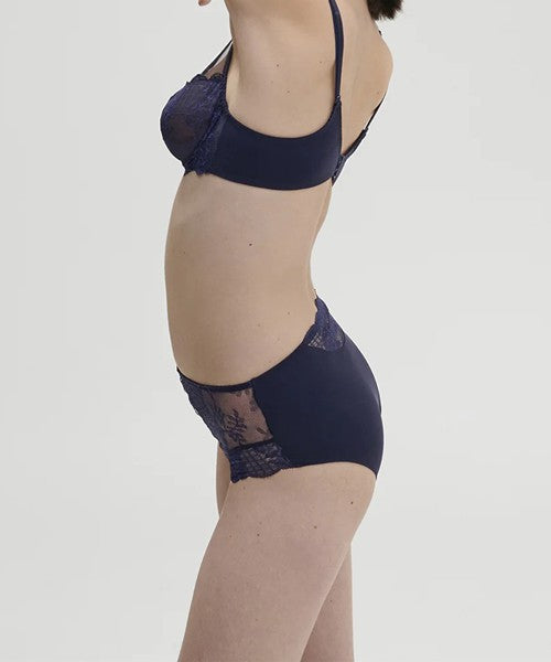 Simone perele - slip a vita alta reve 12z770 596 cosmic blu