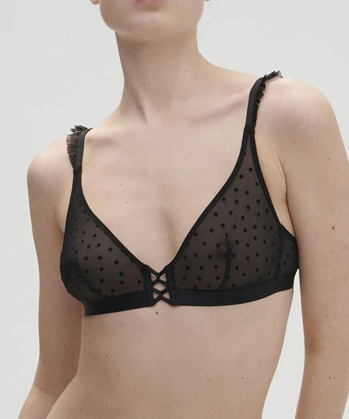 Simone perele -  reggiseno triangolo scollato lucie - 1c8250 015 nero
