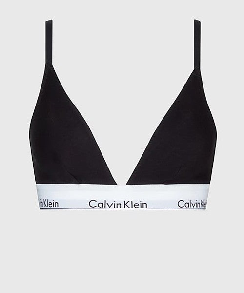 Ck - reggiseno a triangolo - modern cotton 000qf1061e 001 nero