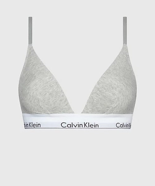 Ck - reggiseno a triangolo - modern cotton 000qf1061e 020 grigio