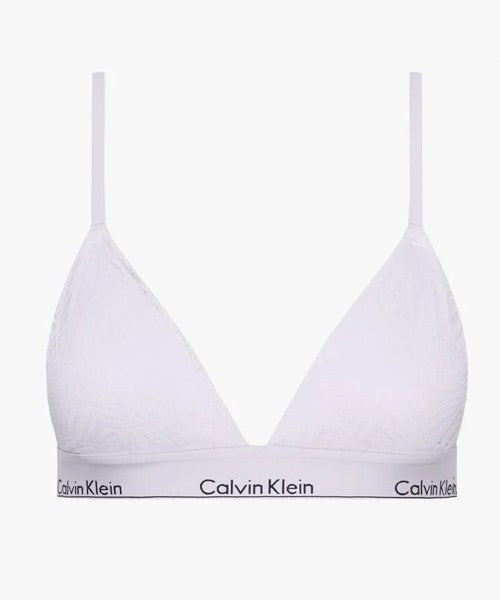 Ck - reggiseno a triangolo in pizzo con coppe preformate 000qf7077e-ll0 lilla