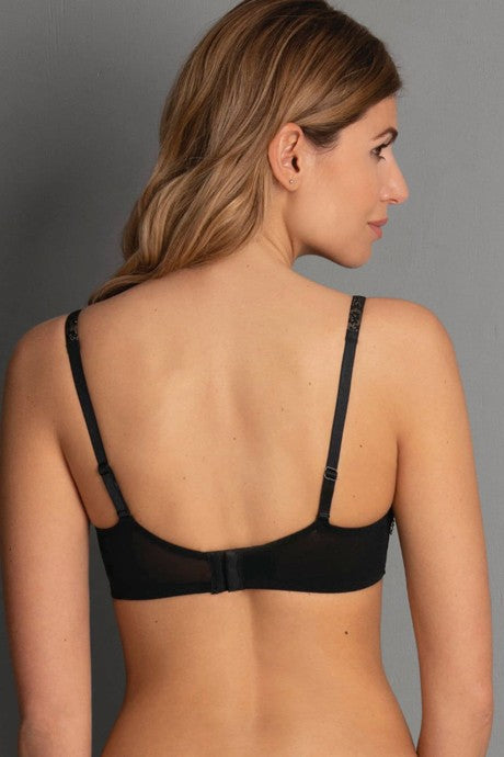 Rosa faia - reggiseno con ferretto fleur 5653 001 nero