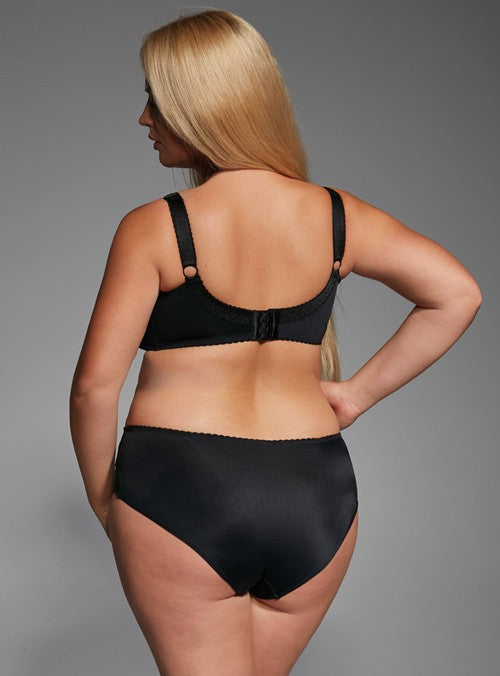 Kris line - reggiseno soft coppe grandi con ferretto fortuna soft nero