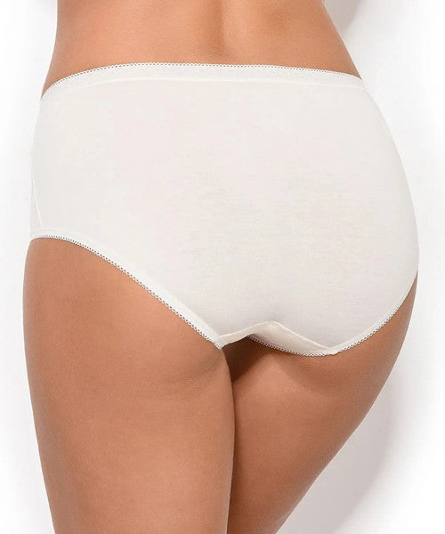 Bi-pack 2 midi esencial slip vita alta 1031481 bianco