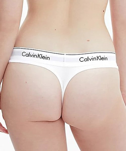 Ck - perizoma cotton  0000f3786e bianco