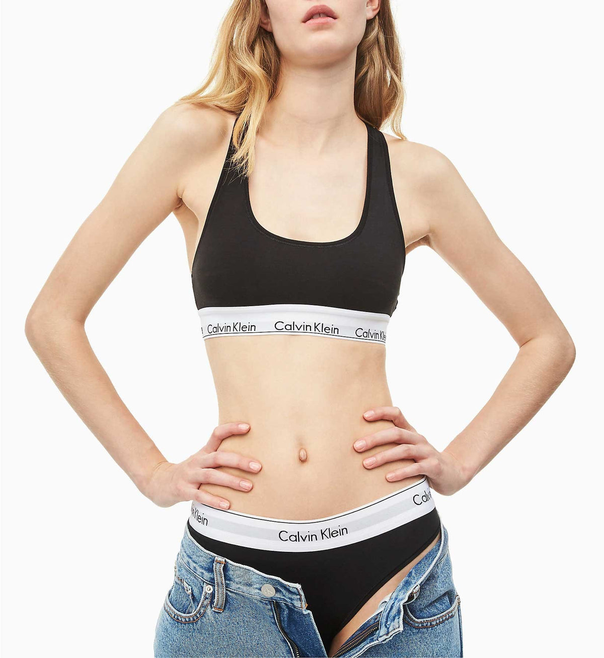 Ck - slip bikini cotton  0000f3787e nero