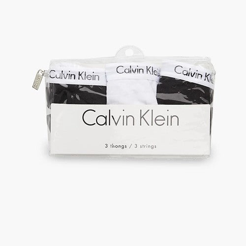 Ck - perizoma 3pack cotton strech 000qd3587e wzb