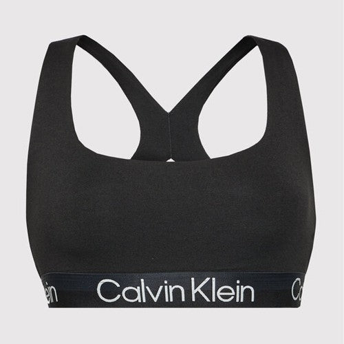 Ck - bralette top incrociato 000qf6684e-ub1 nero