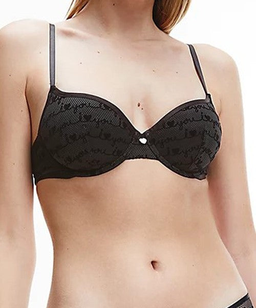 Ck - reggiseno scollo profondo semimbottito 000qf6715e-ve6