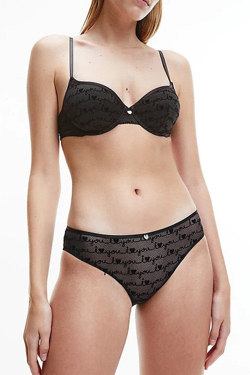 Ck - reggiseno scollo profondo semimbottito 000qf6715e-ve6
