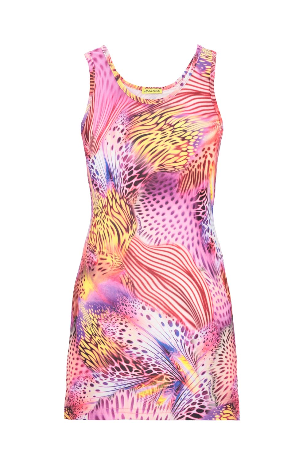 Bimba Abito Canotta 4GIVENESS Butterfly Jersey Multicolor 4-16 Anni