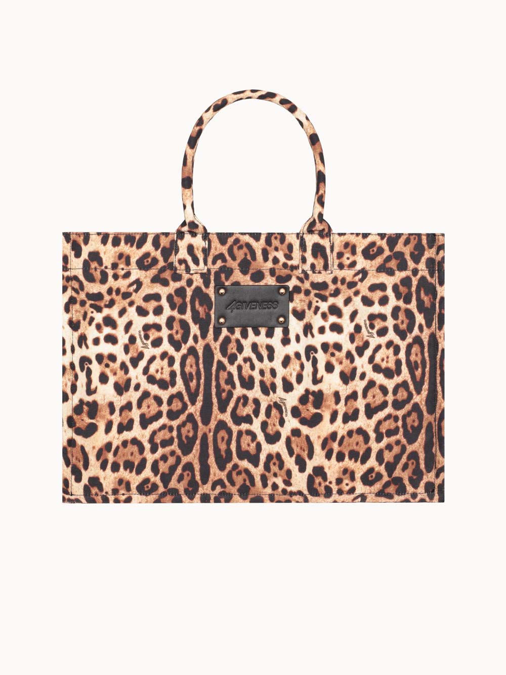 Donna Borsa 4Giveness Saint Tropez Big Leopardata Canvas