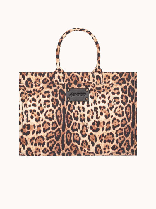 Donna Borsa 4Giveness Saint Tropez Big Leopardata Canvas