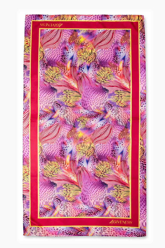 Donna Telo Mare 4Giveness Microfibra Pink Butterfly Multicolor