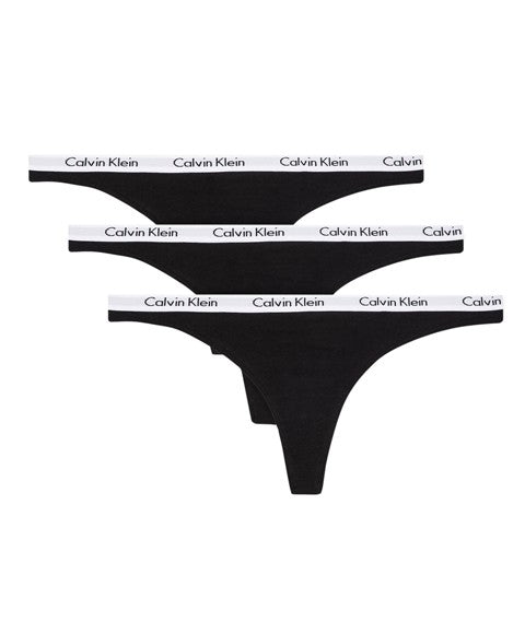 Ck - perizoma 3pack cotton strech 000qd3587e 001