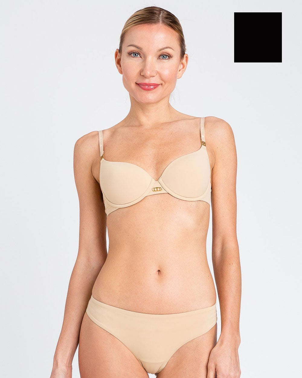 Twinset - reggiseno push-up nero 252ll6a46 00006