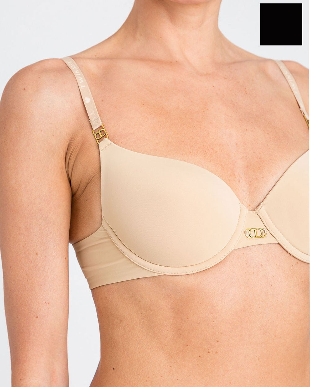 Twinset - reggiseno push-up nero 252ll6a46 00006