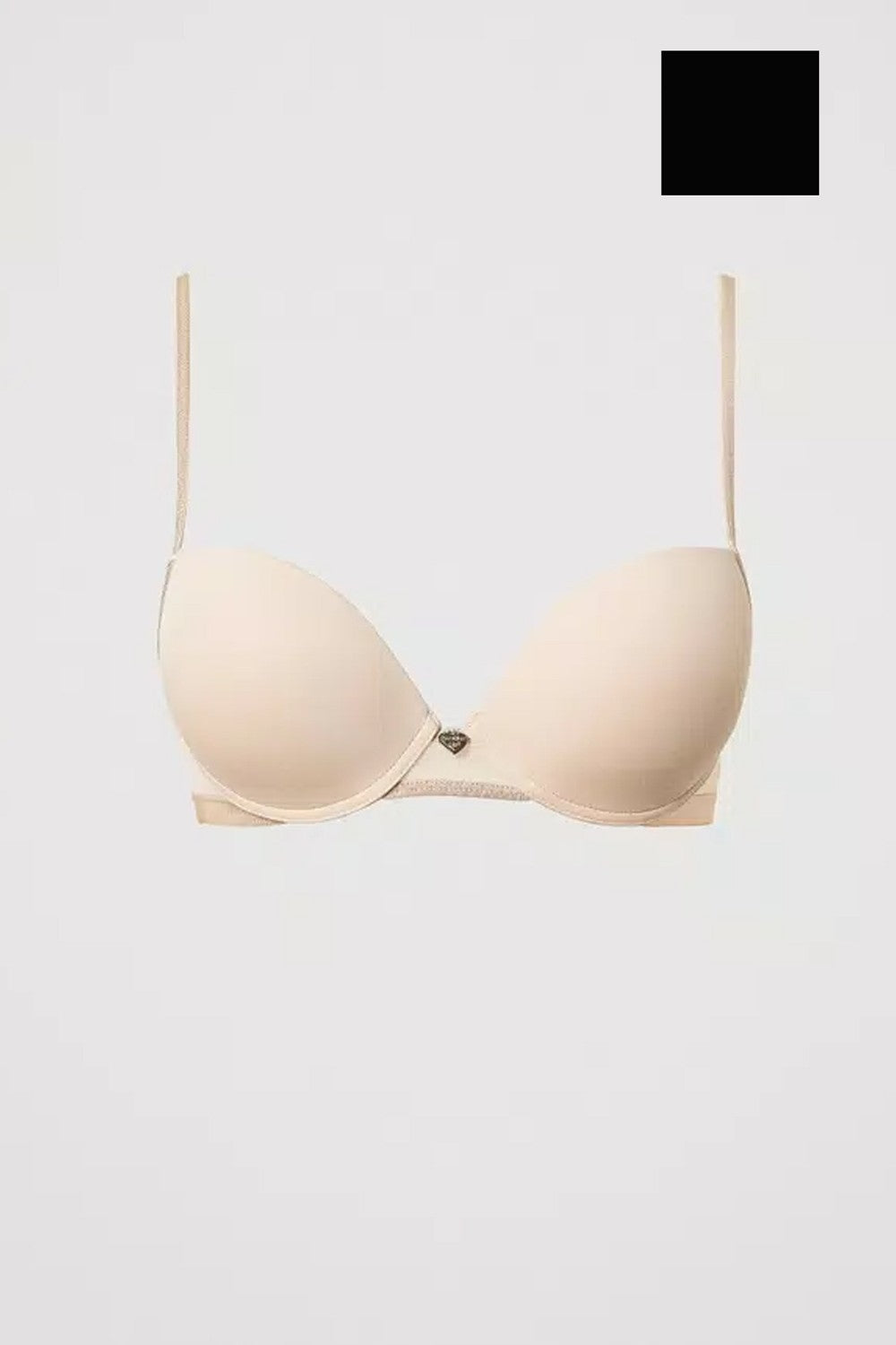 Reggiseno push-up con tulle 251ll6b44 00006 nero