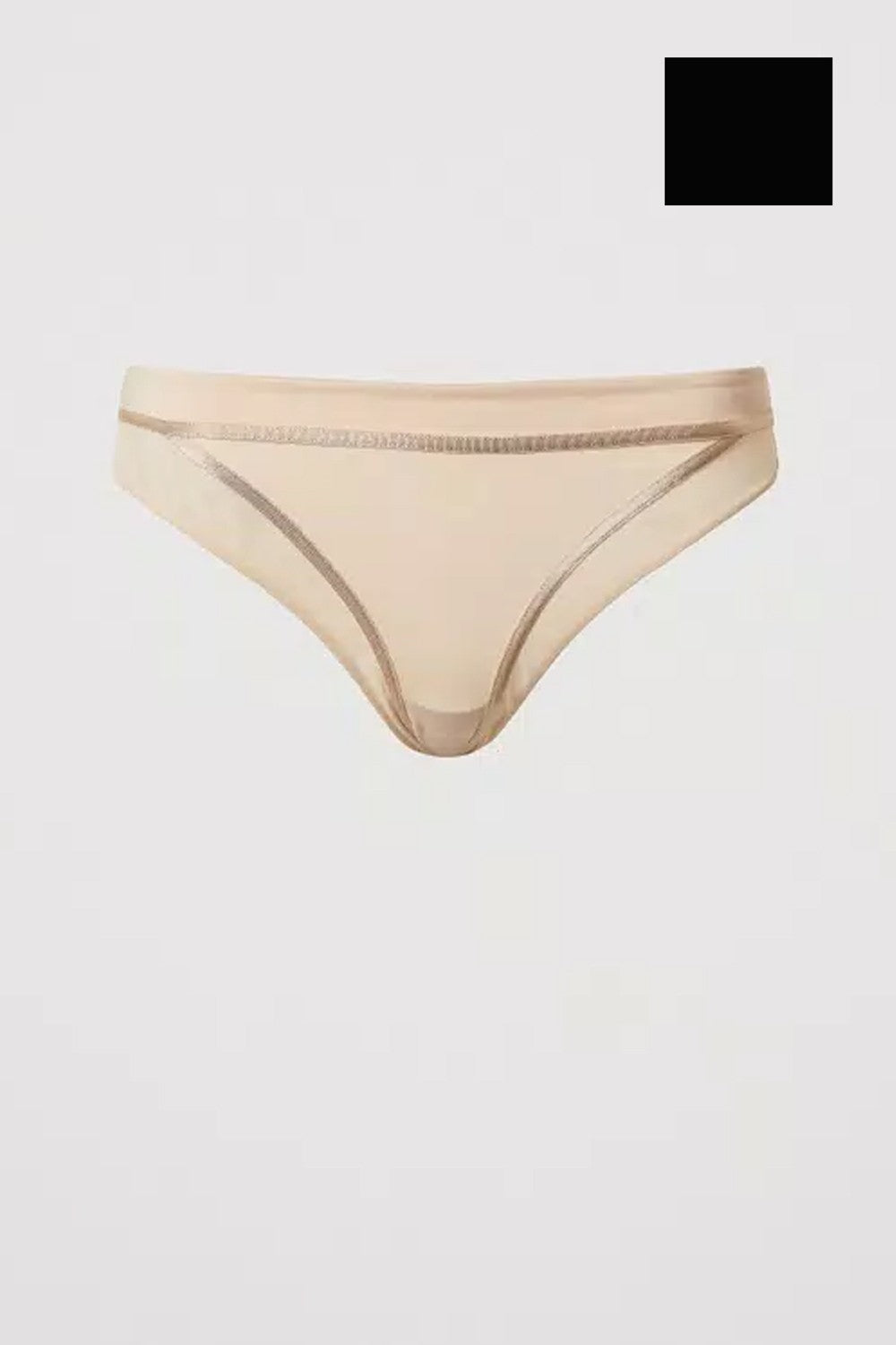 Slip brasiliana in tulle 251ll6b77 00006 nero