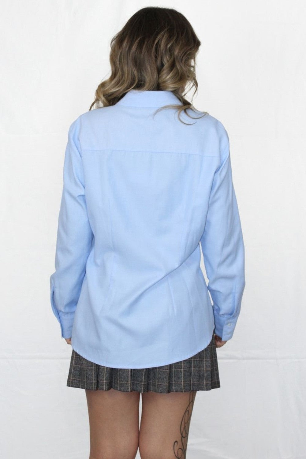 Lokita - camicia slim tessuto oxford 1263 lok15 azzurro
