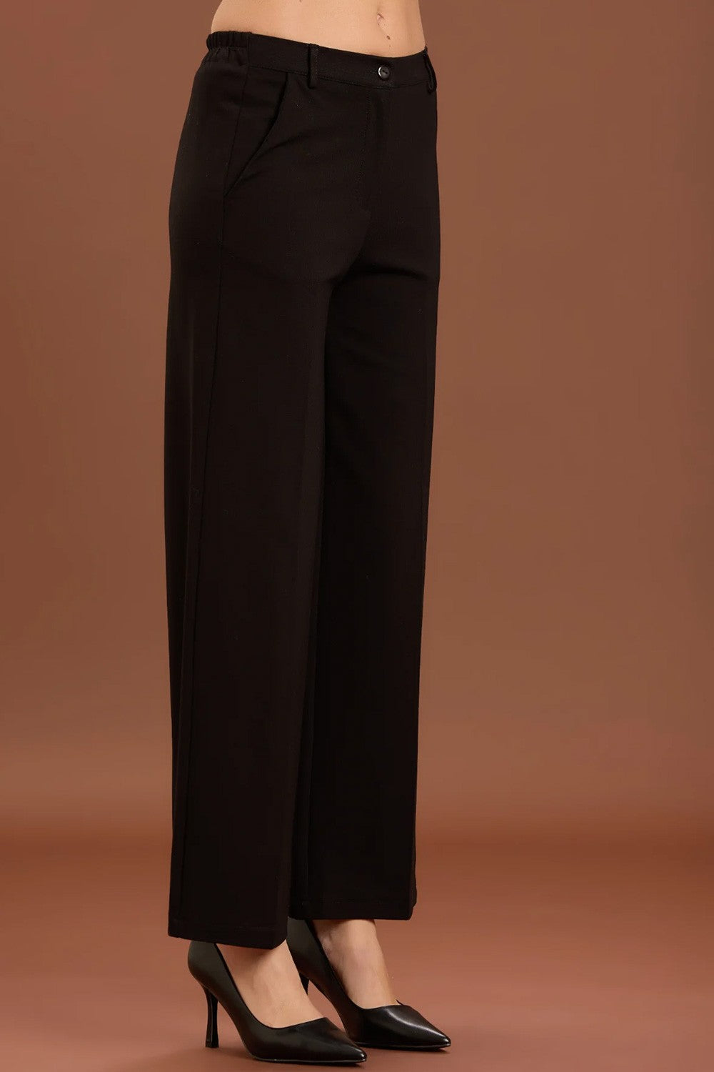 Take two - pantalone palazzo punto milano dt01199 moro