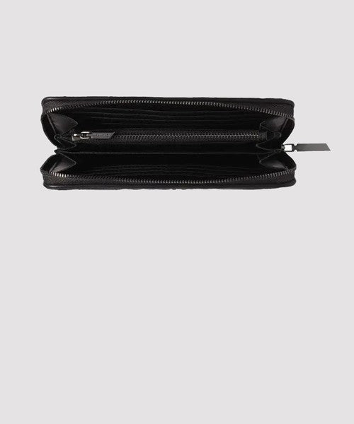 Ck - portafogli donna con cerniera trapuntata k60k609912-bax nero